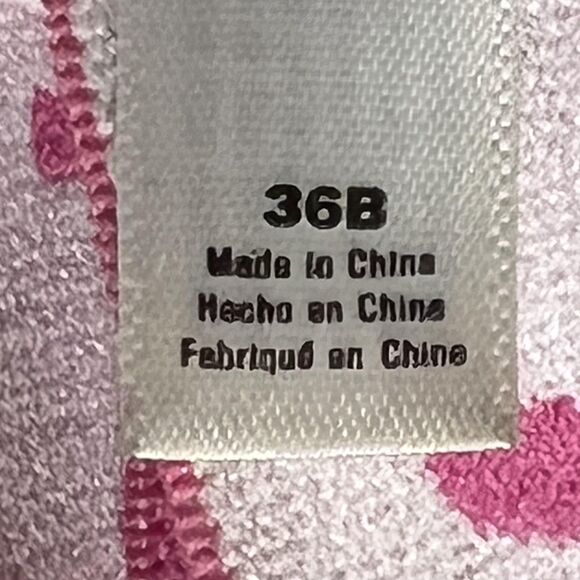 Hurley Bra Womens 36B Padded Underwire Floral Tropical Adjustable Straps - Picture 5 of 9